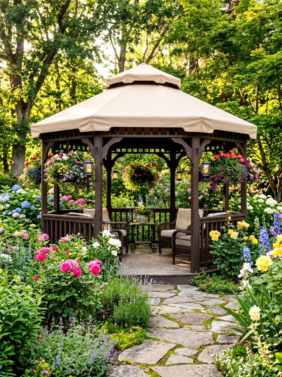 Garden Gazebo - 30 soft top gazebo ideas