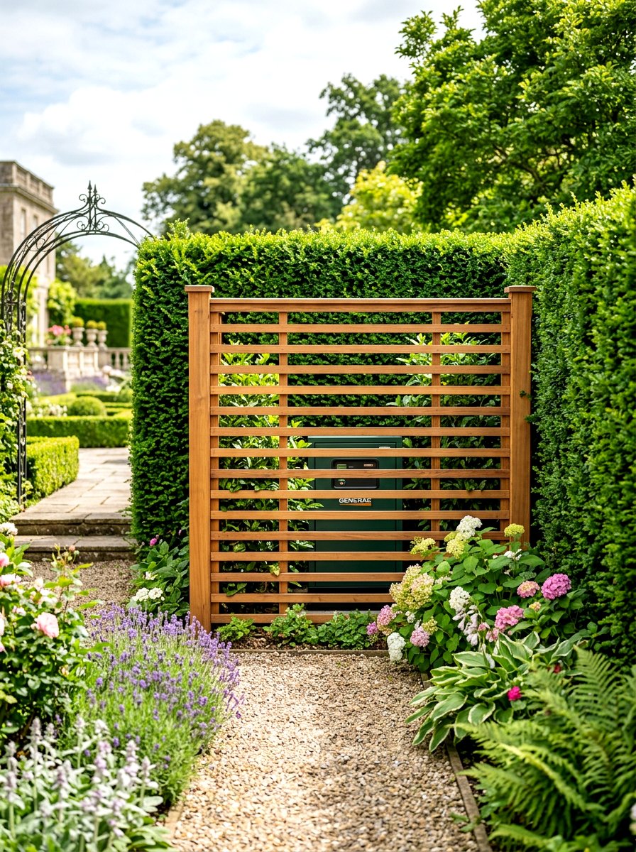 Garden Generator Screen - 30 generator enclosure ideas
