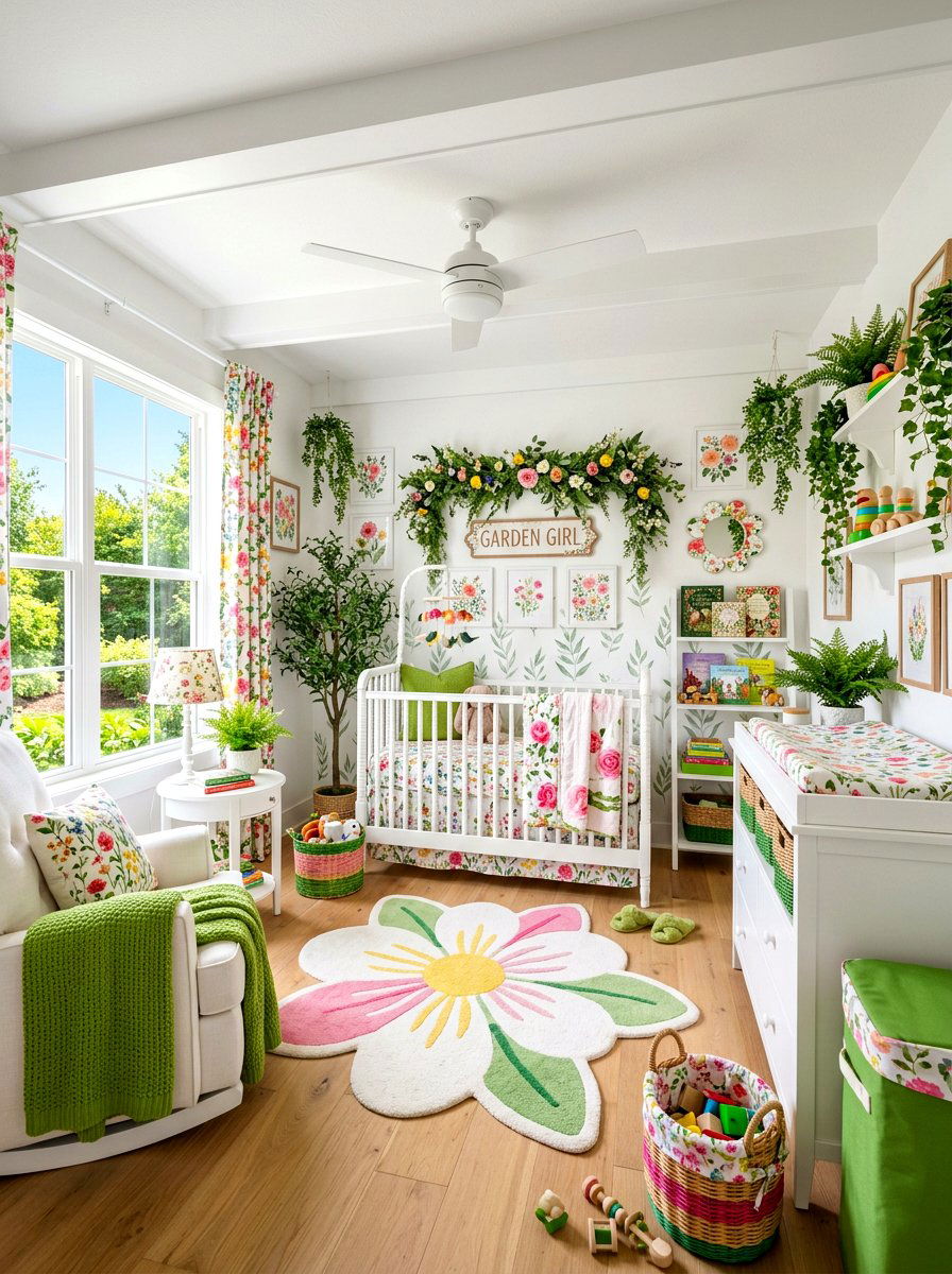 Garden Girl Nursery - 30 girl nursery ideas