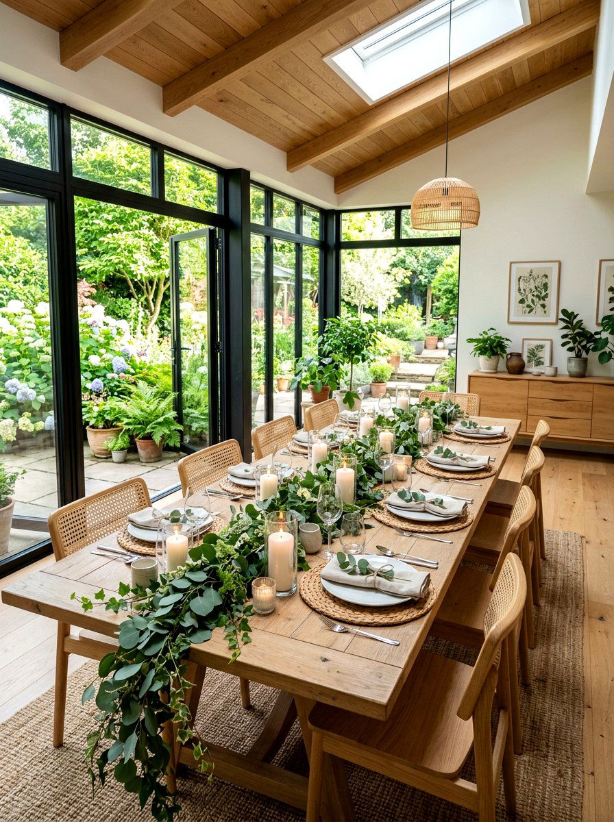 Garden Greenery - 30 formal table setting ideas