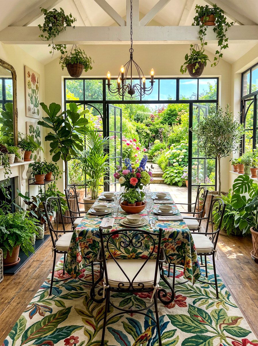 Garden Inspired Dining Room - 30 tea party dining room ideas