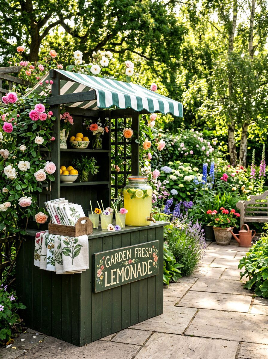 Garden Lemonade Stand - 30 lemonade stand patio ideas