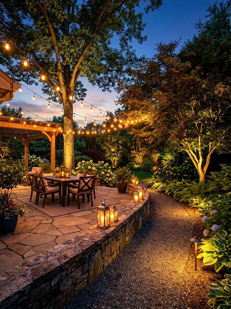 Garden Lighting - 30 garden decor ideas