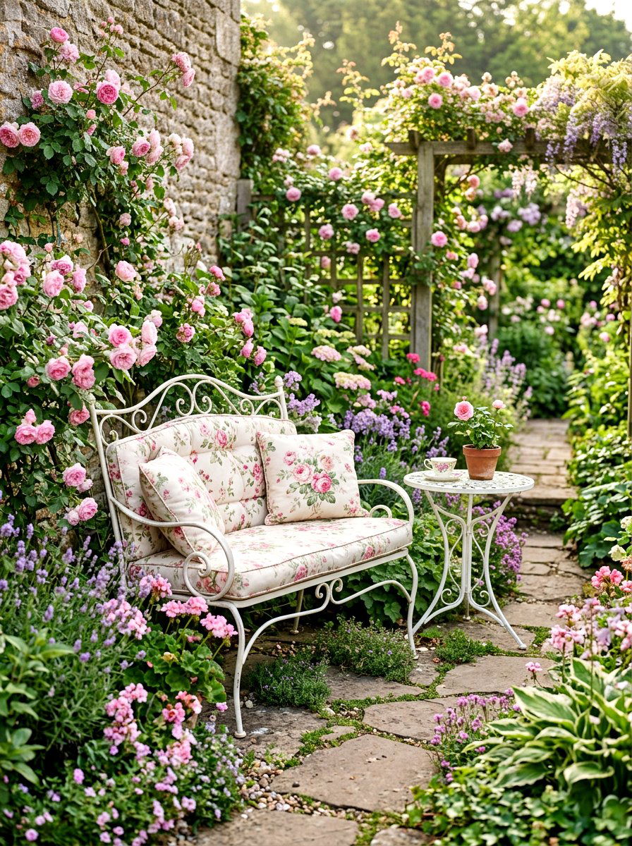 Garden Loveseat - 30 garden furniture ideas