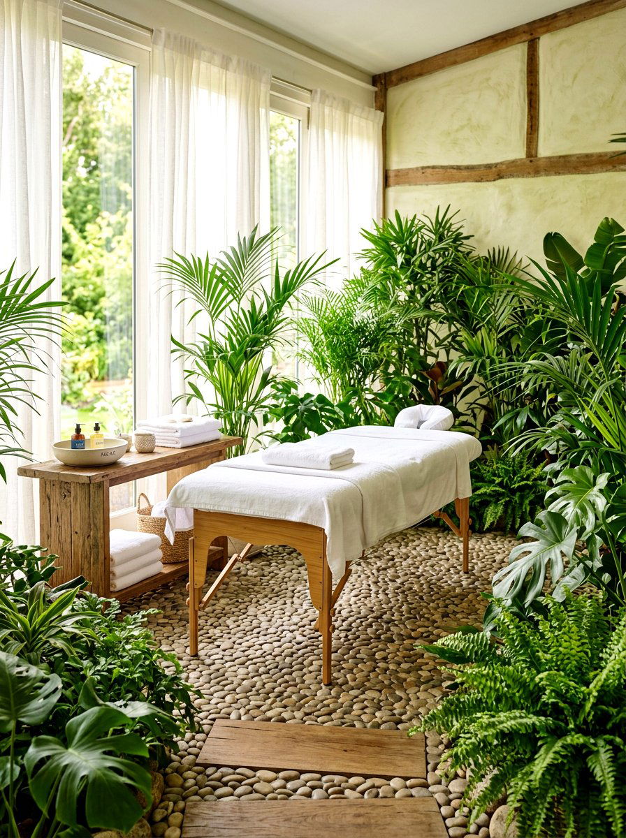 Garden Massage Area - 30 massage corner ideas