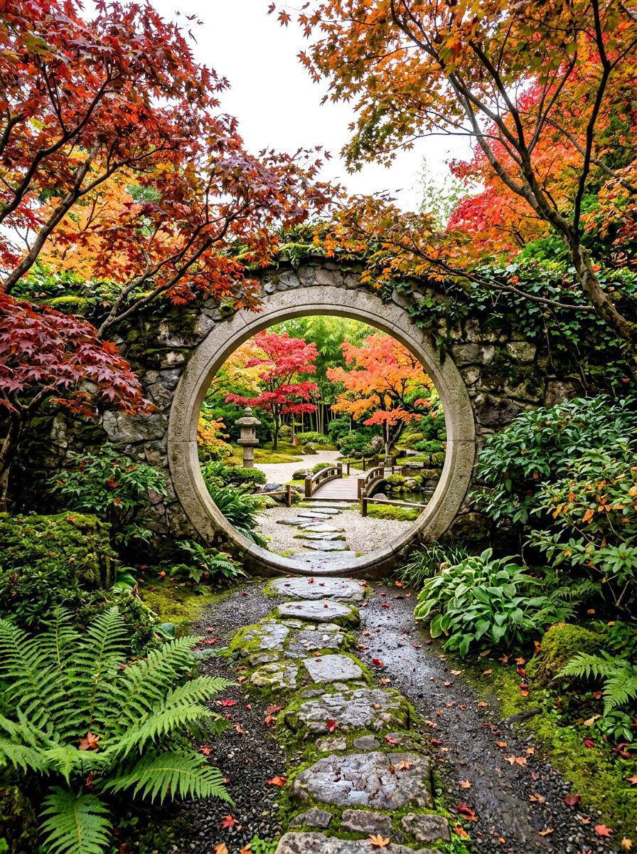 Garden Moon Gate - 30 garden gate entrance ideas