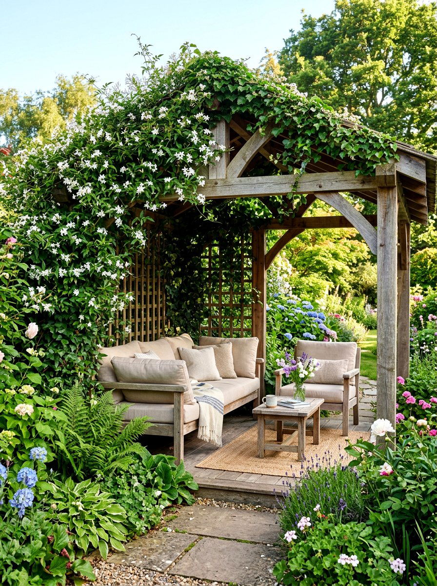 Garden Oasis Cabana - 30 pool cabana patio ideas