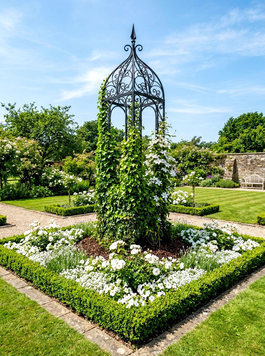 Garden Obelisk - 30 formal garden ideas