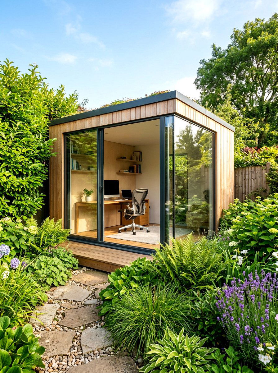 Garden Office Pod - 30 quiet work room ideas