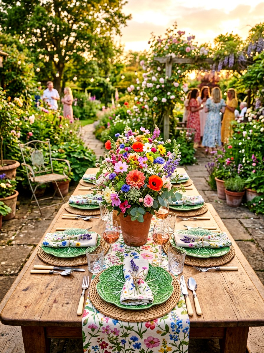 Garden Party Table Setting - 30 lettuce plate dining ideas