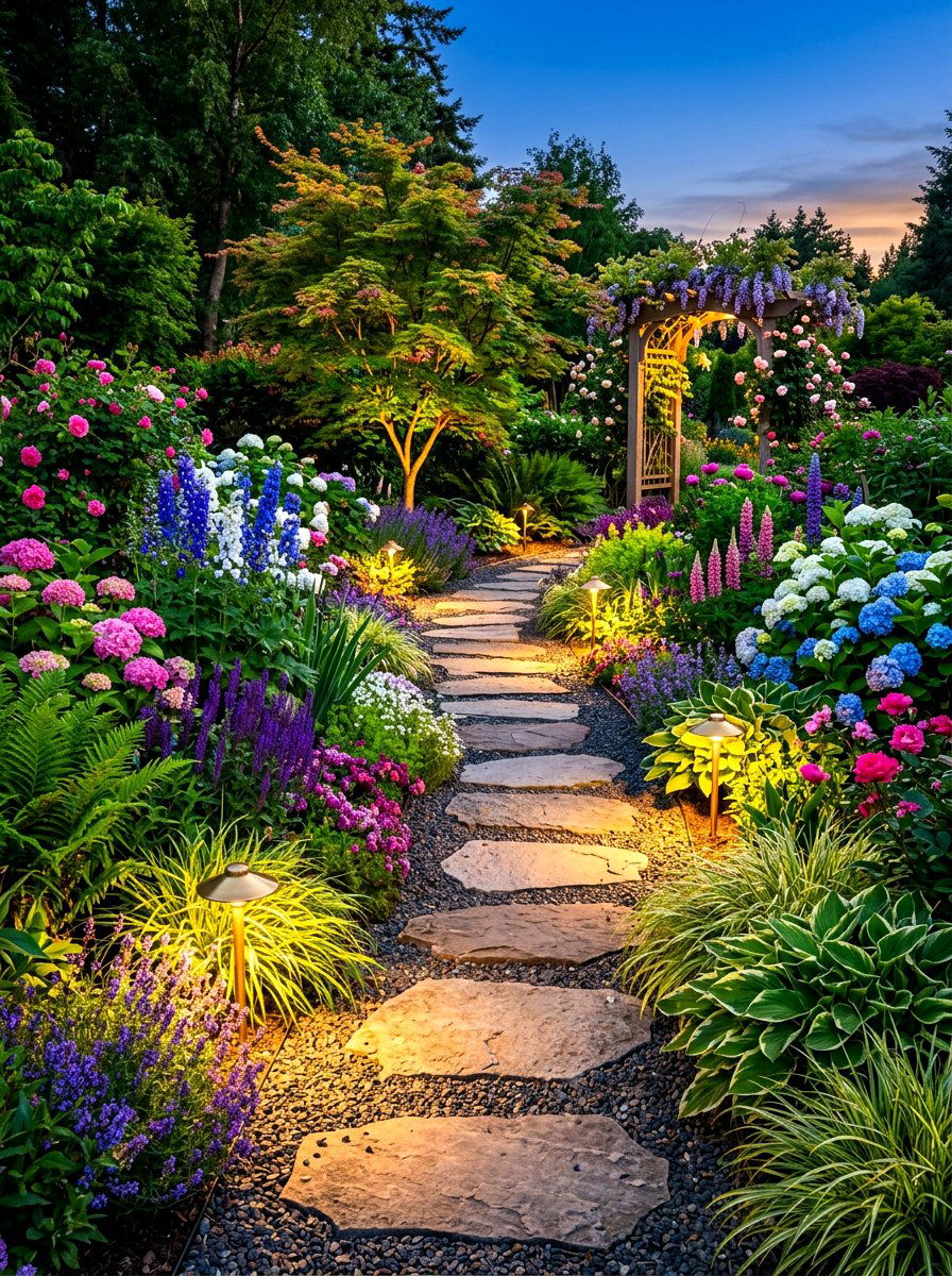 Garden Path Lighting - 30 front path lighting ideas