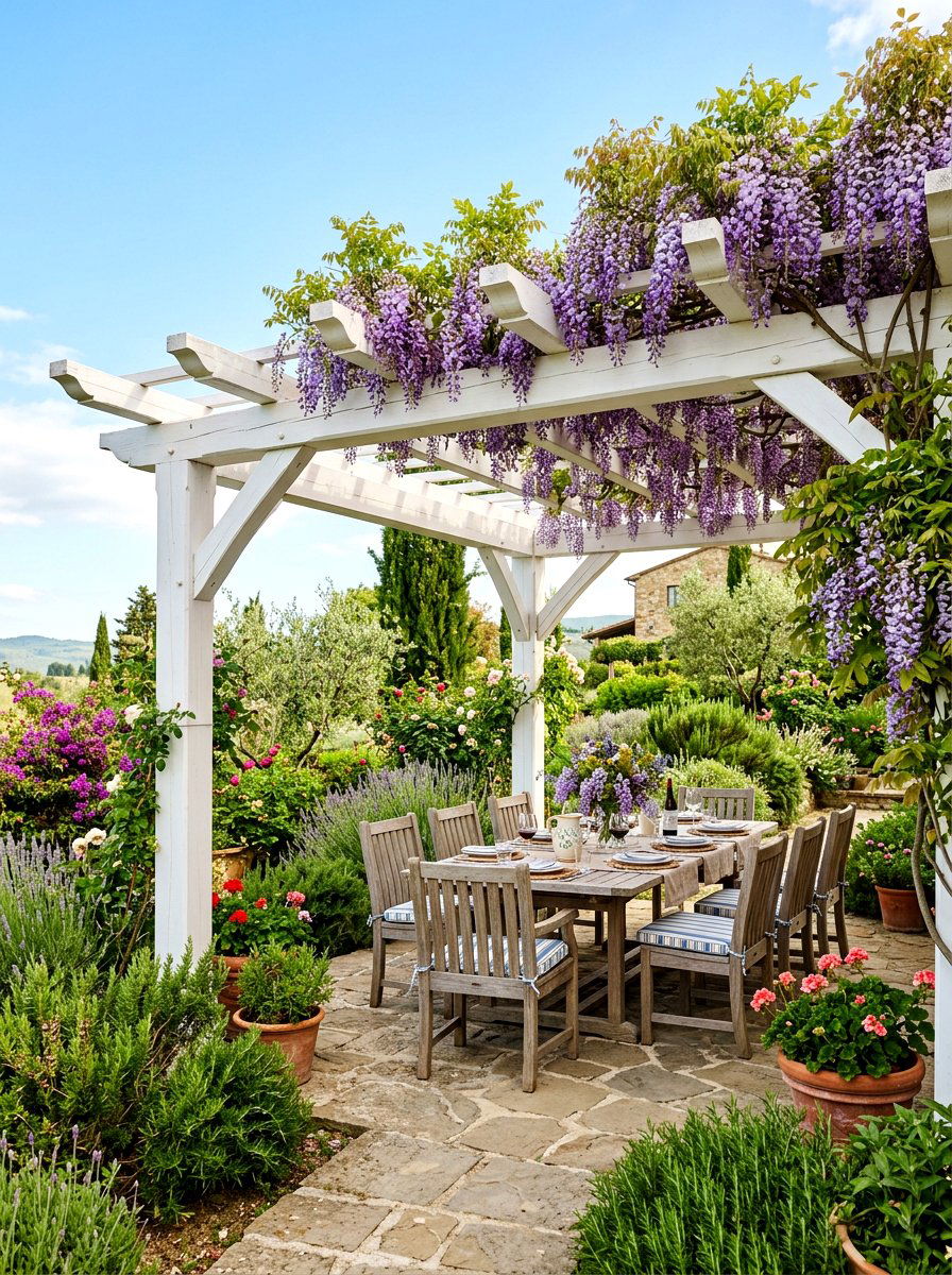 Garden Pergola - 30 outdoor garden decor ideas