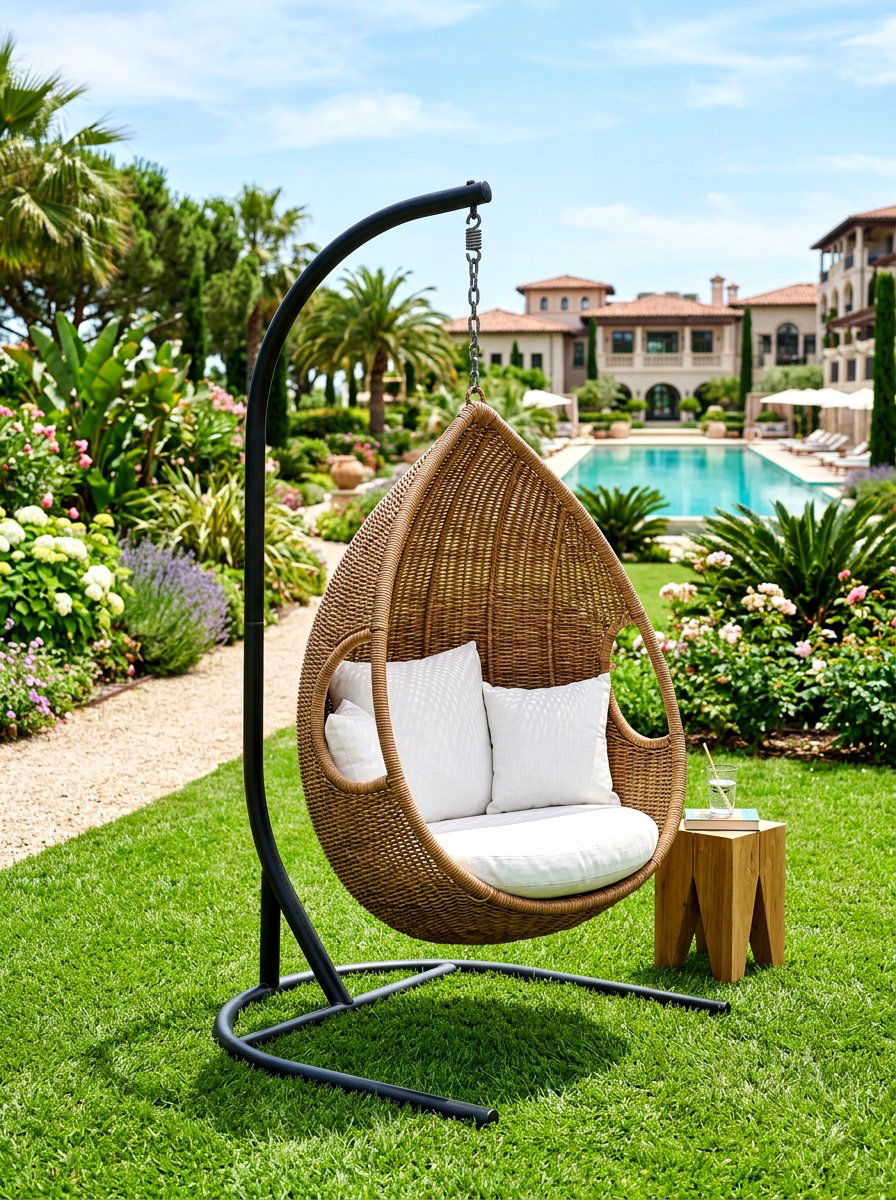 Garden Pod Swing Chair - 30 cozy cocoon chair ideas