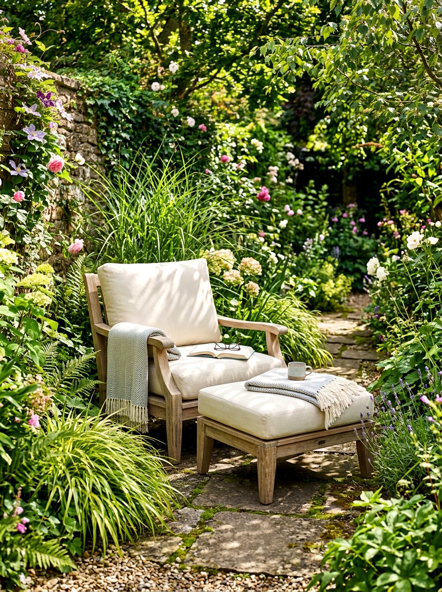 Garden Reading Chair - 30 plush patio seating ideas