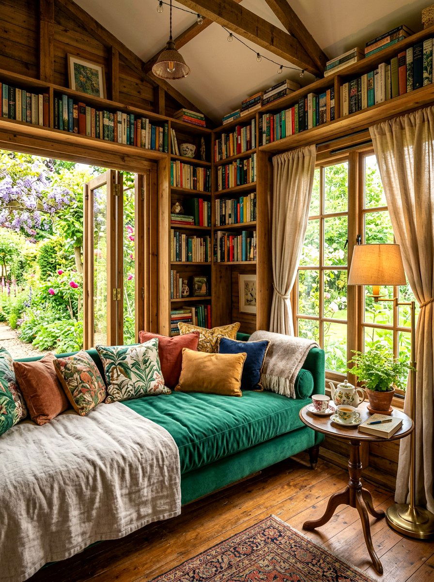 Garden Reading Nook - 30 she shed ideas