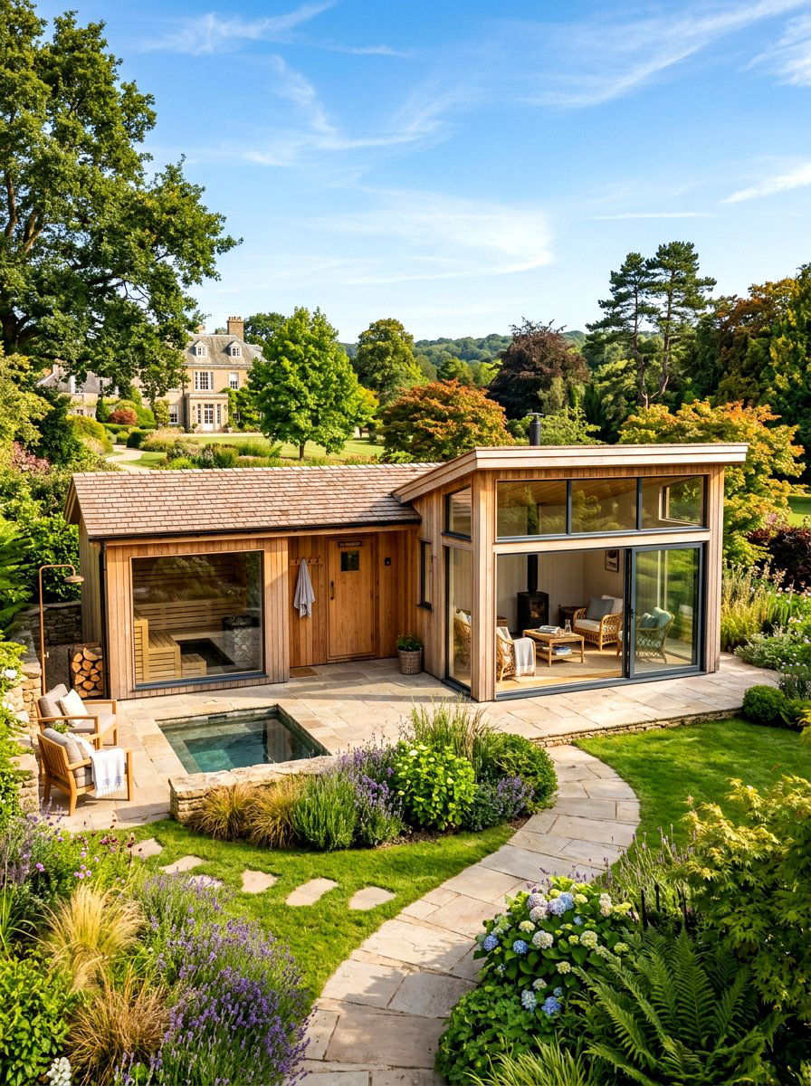 Garden Sauna Suite - 30 backyard sauna ideas