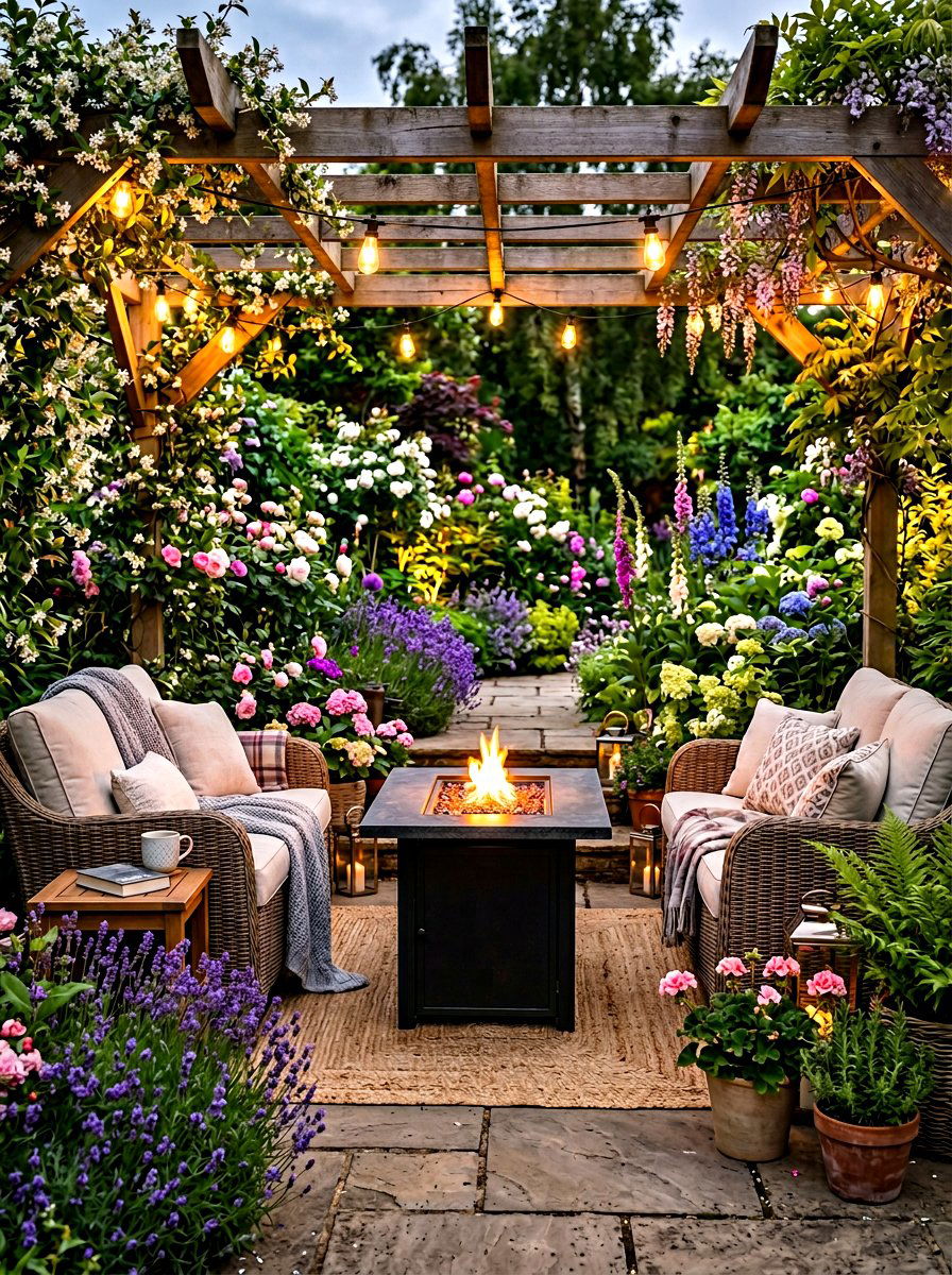 Garden Seating Area - 30 garden decor ideas
