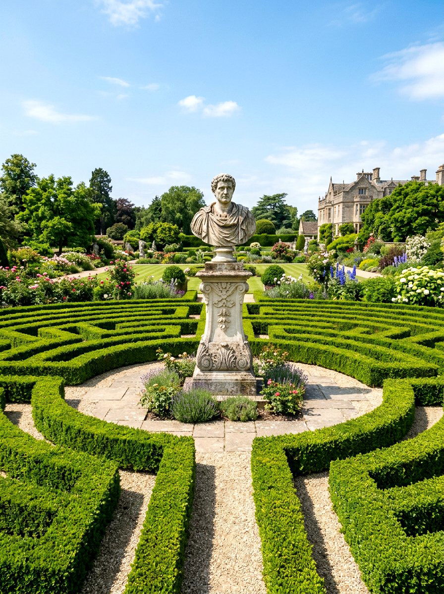 Garden Statue Focal Point - 30 formal garden ideas
