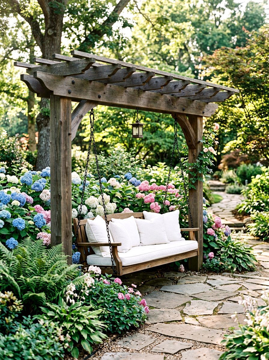 Garden Swing Pergola - 30 garden pergola ideas