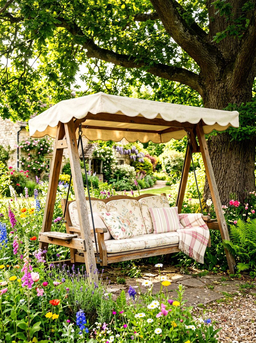 Garden Swing Seat - 30 garden furniture ideas