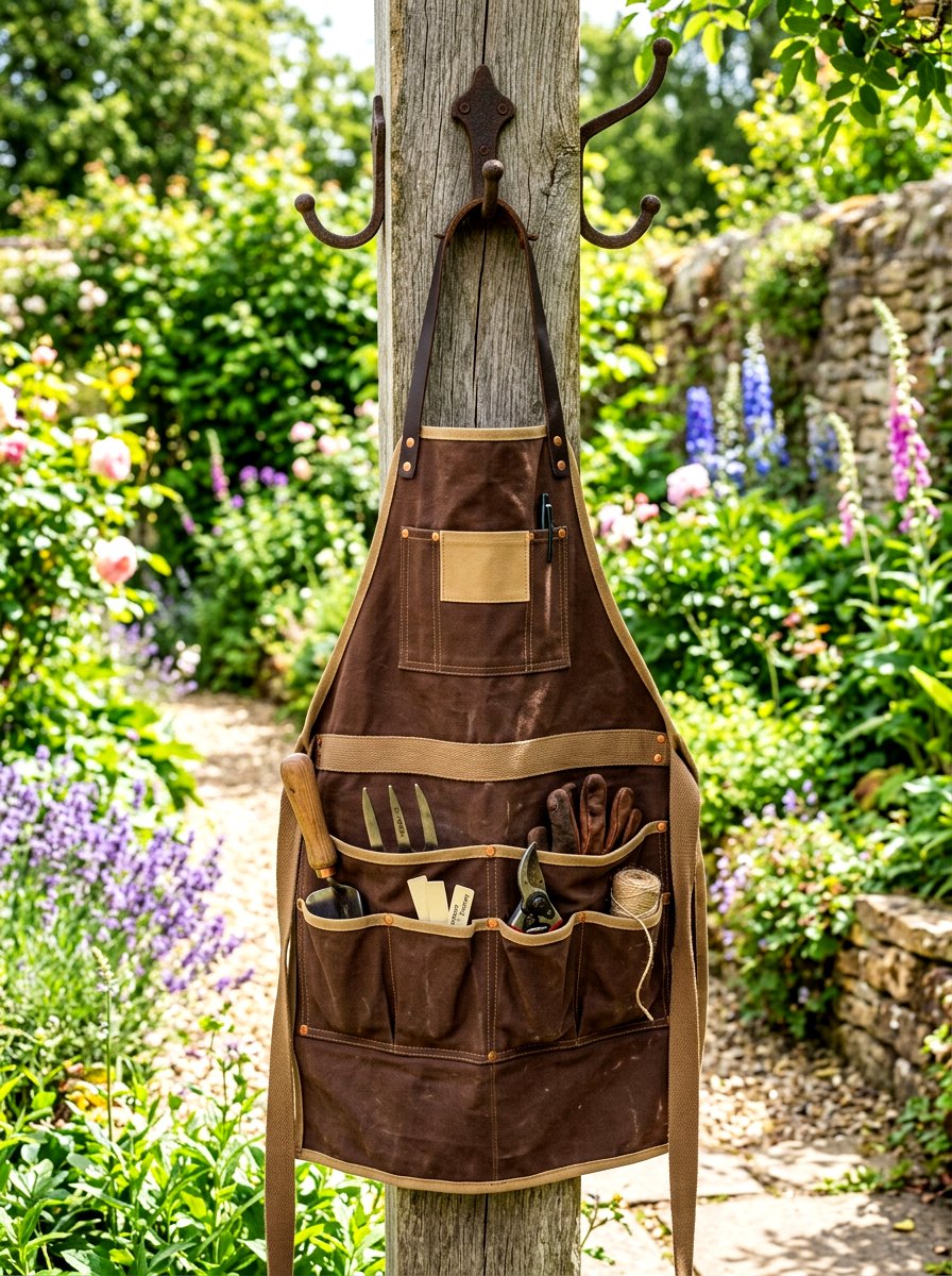 Garden Tool Apron - 30 garden tool organizer ideas