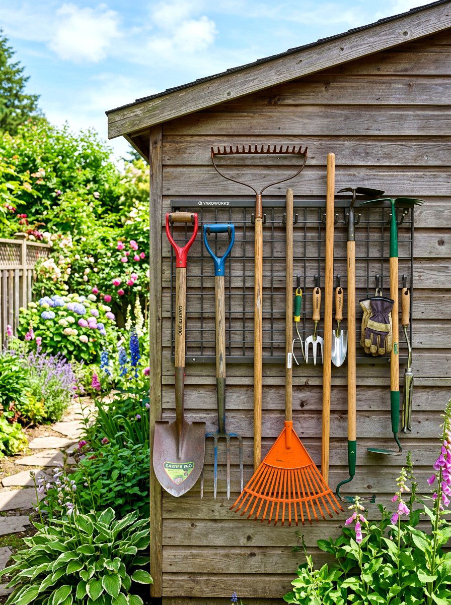 Garden Tool Wall - 30 tool wall ideas