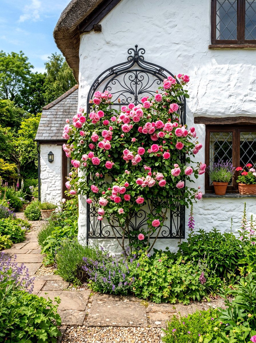Garden Trellis - 30 outdoor garden decor ideas