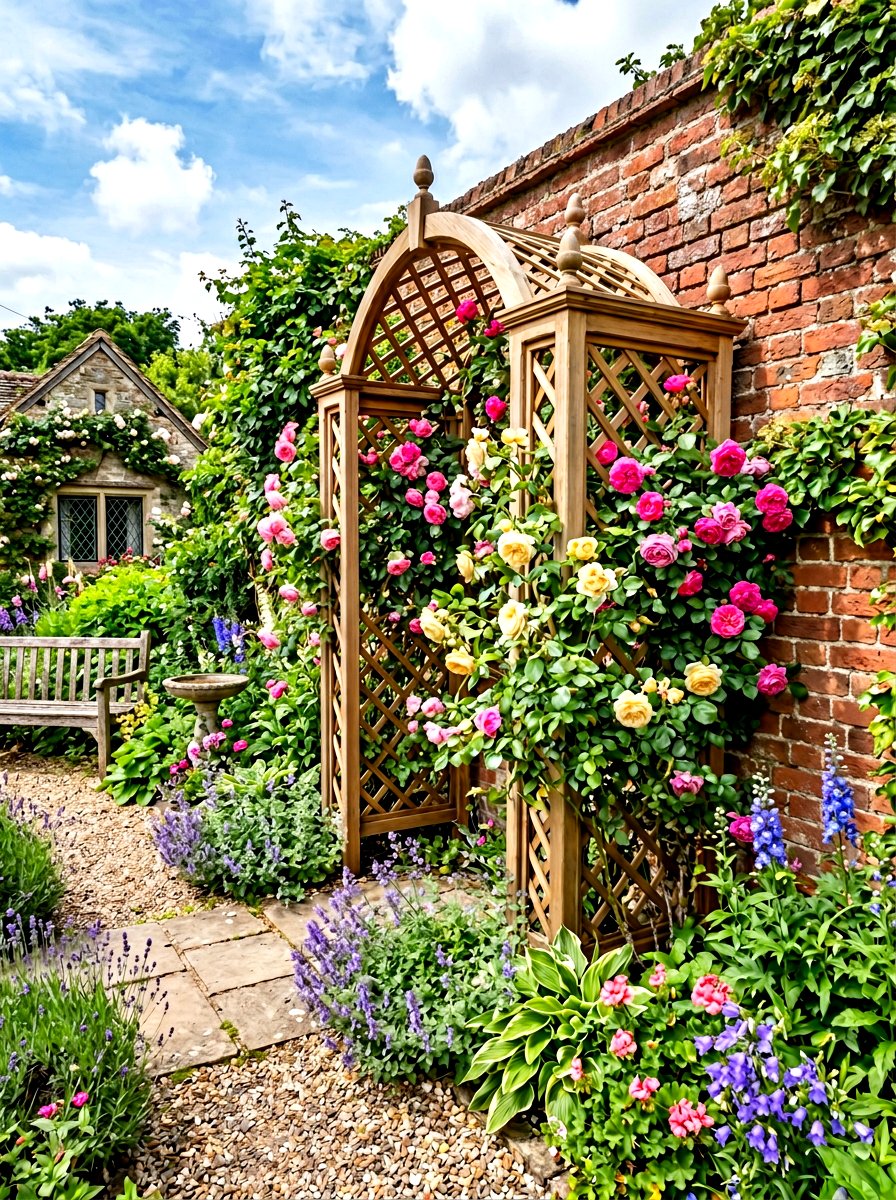 Garden Trellis - 30 year round garden ideas