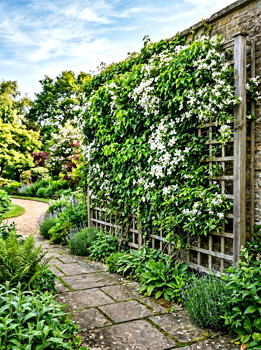 Garden Trellis Wall - 30 garden fence ideas