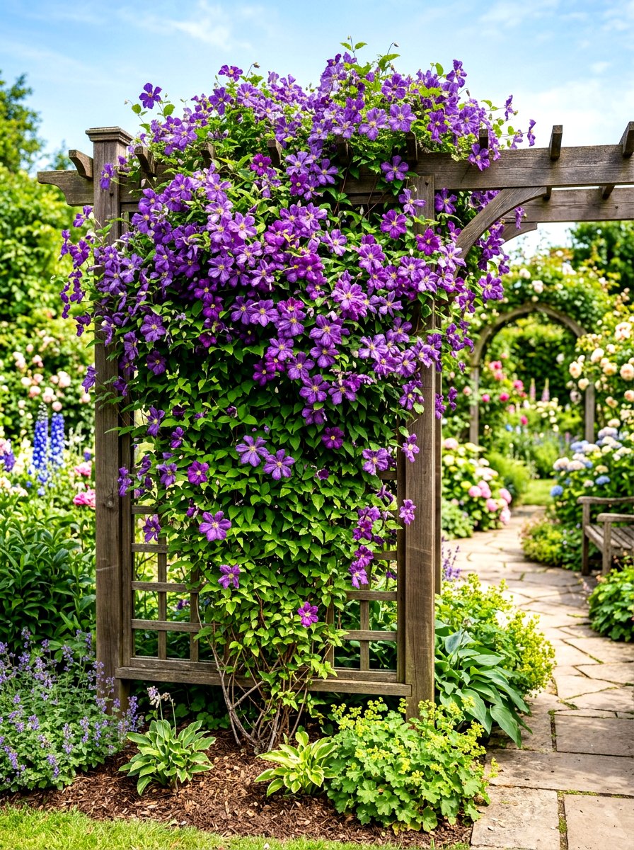 Garden Trellis With Vines - 30 utility box cover ideas