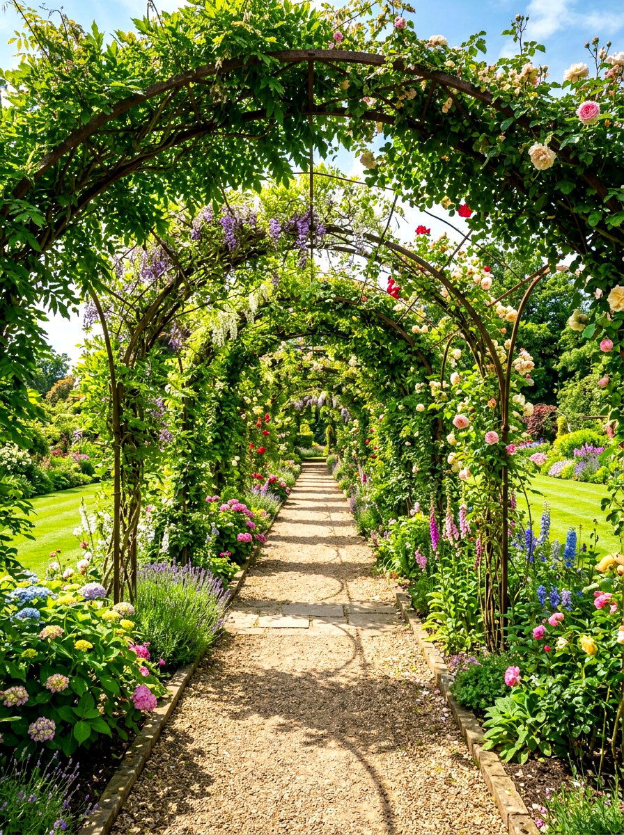 Garden Tunnel - 30 grape arbor ideas