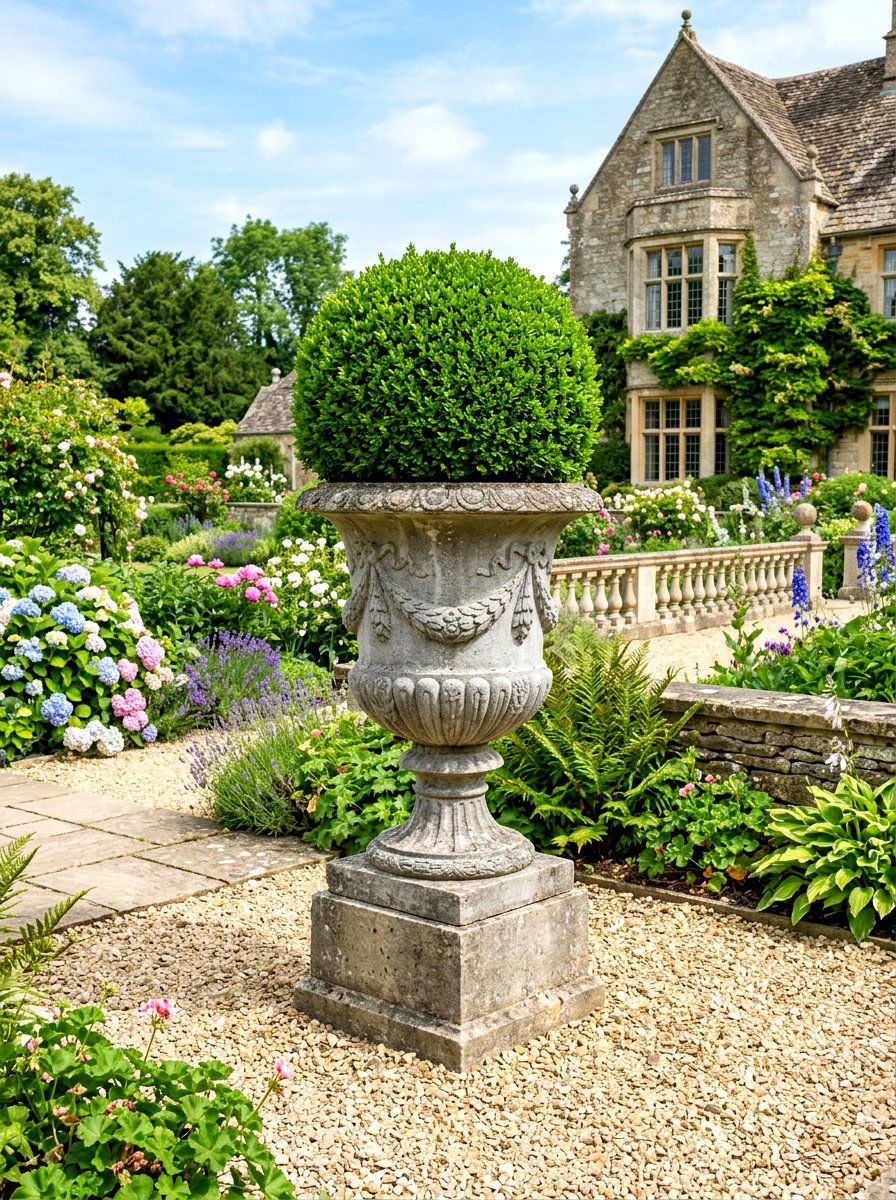 Garden Urn Planter - 30 formal garden ideas