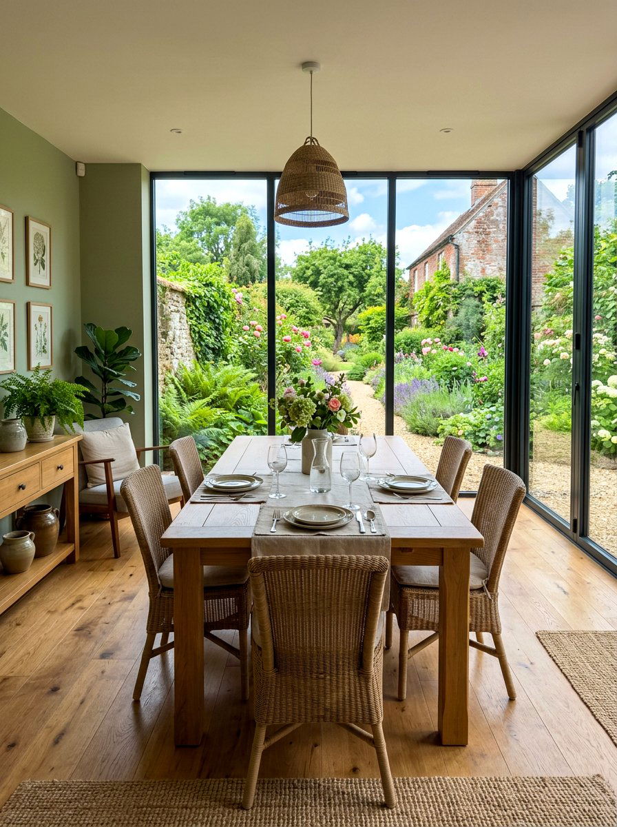 Garden View Dining Room - 30 English dining room ideas