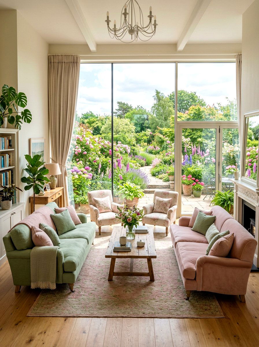Garden View Living Room - 30 Nancy Meyers living room ideas
