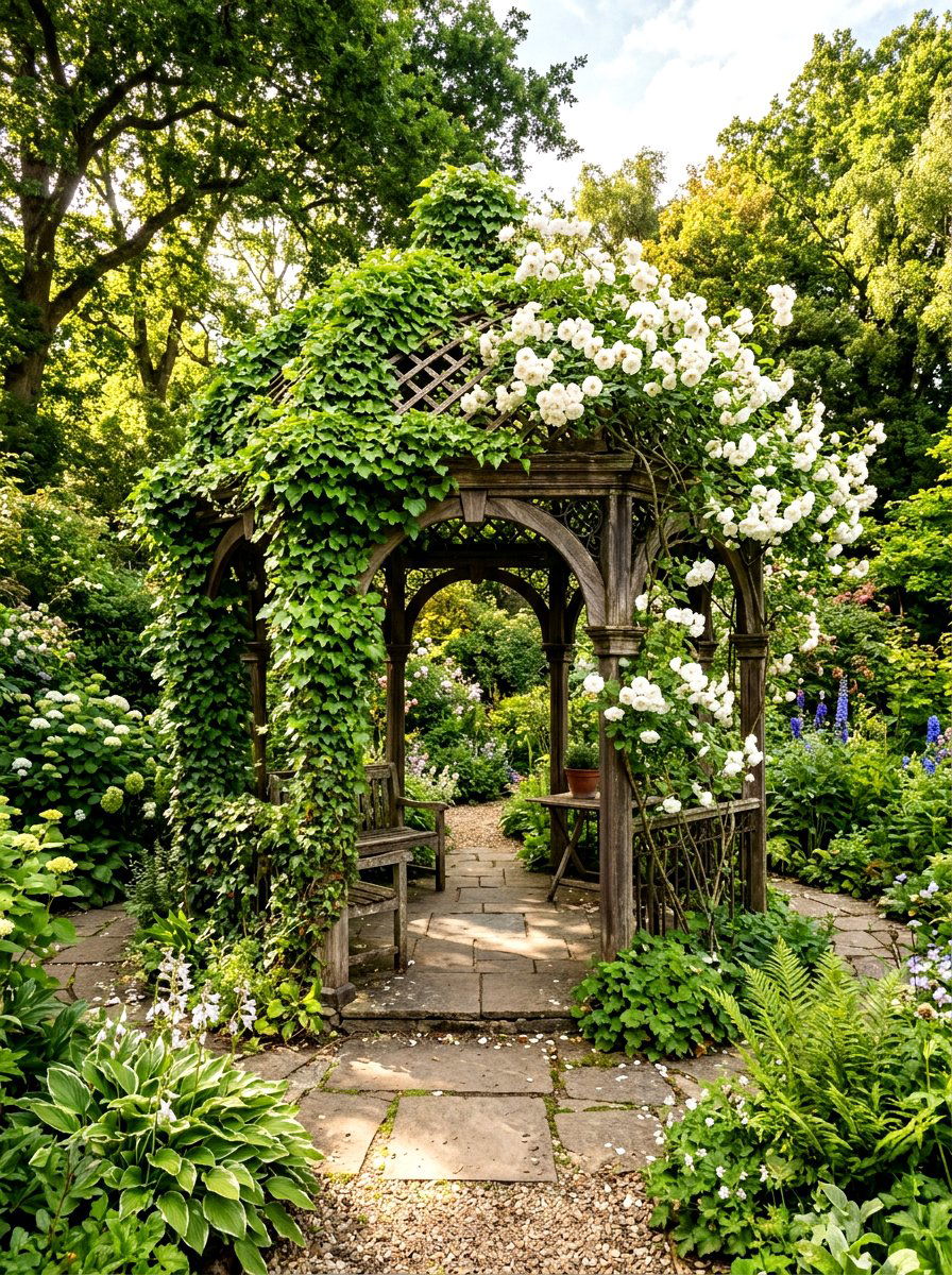 Garden Vine Gazebo - 30 backyard wedding gazebo ideas