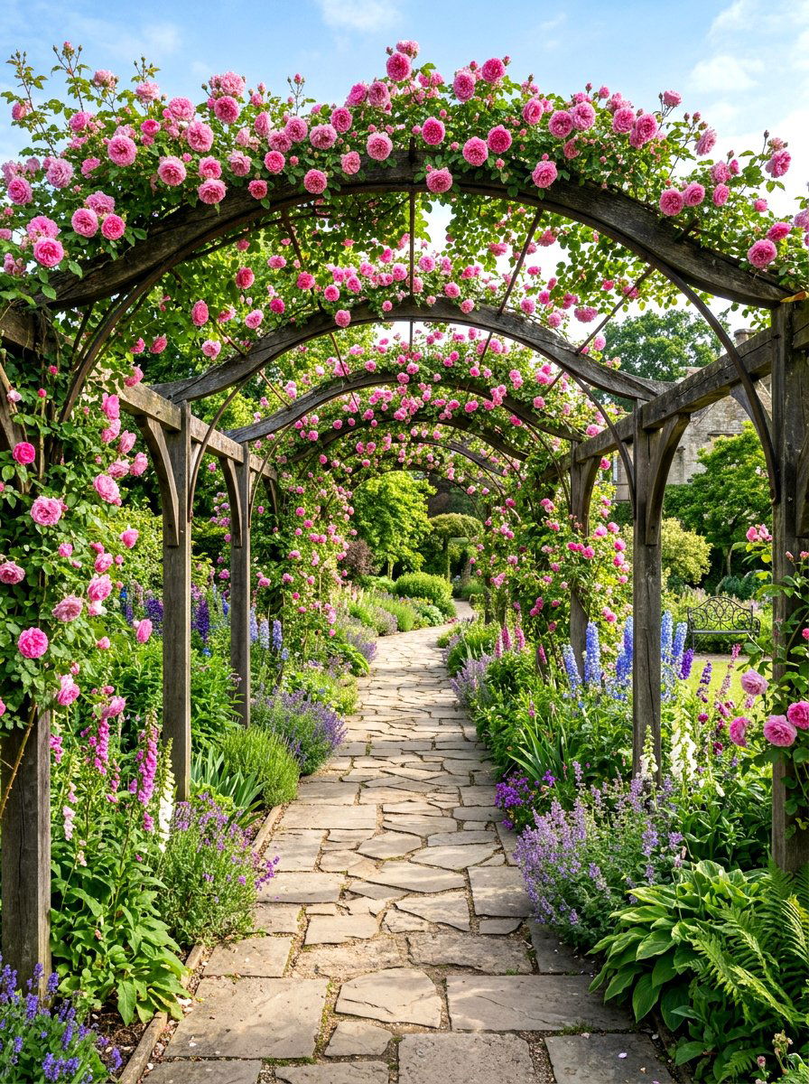 Garden Walkway Pergola - 30 budget pergola ideas