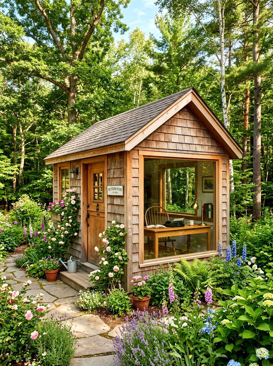 Garden Writing Studio - 30 hidden garden room backyard ideas