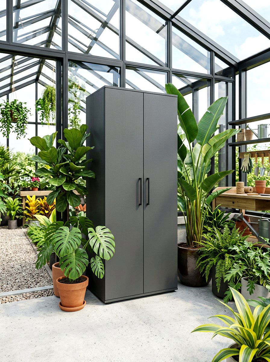 Garden cabinet - 30 greenhouse storage ideas