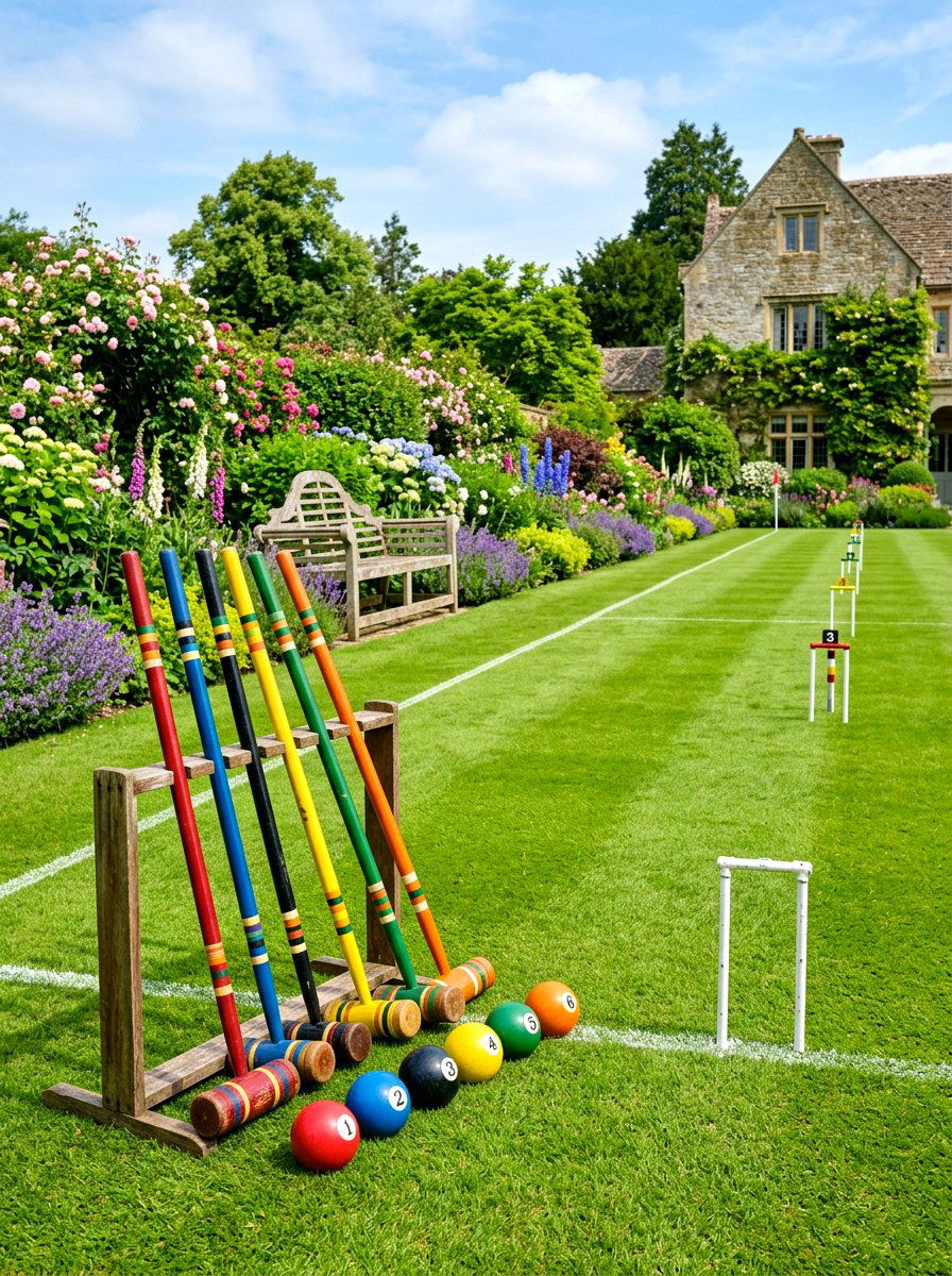 Garden croquet lawn - 30 bridal shower garden party ideas
