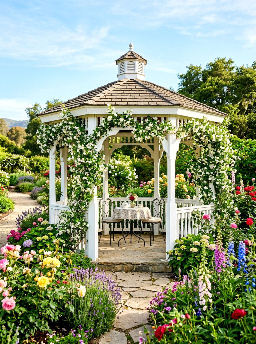 Garden gazebo retreat - 30 backyard destination ideas