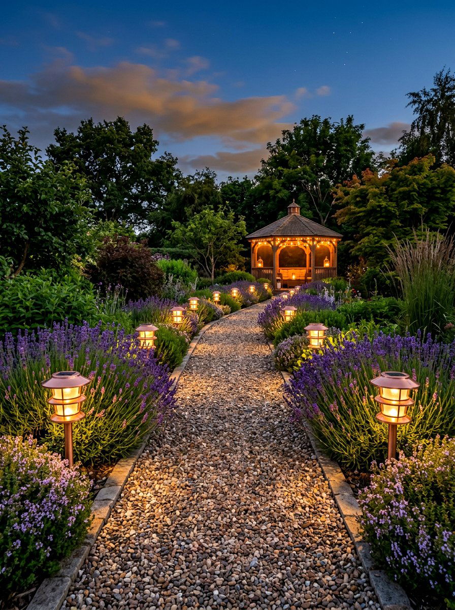 Garden path lighting - 30 backyard party ready ideas