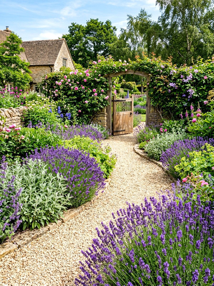 Garden paths - 30 flower farm backyard ideas