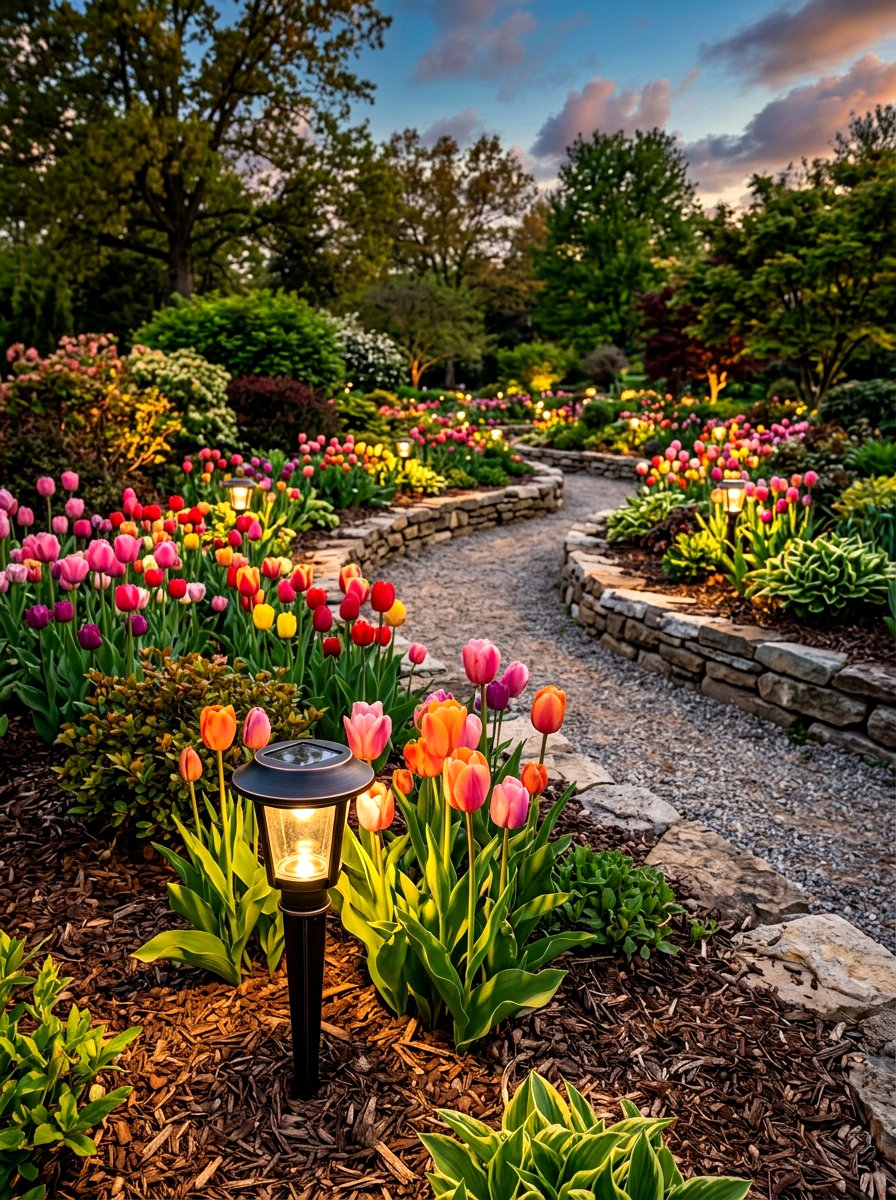 Garden spike light - 30 exterior lighting ideas for front of house
