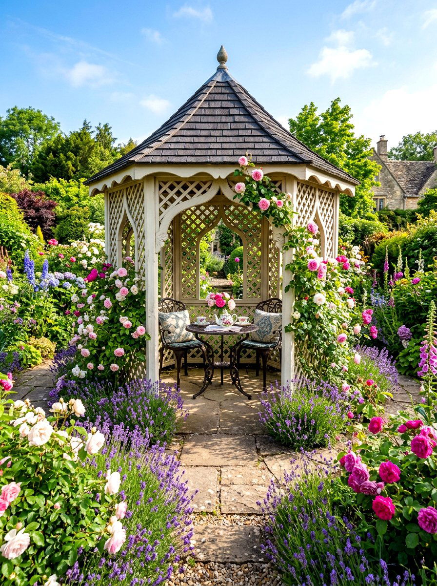 Garden tea pavilion - 30 open air pavilion ideas