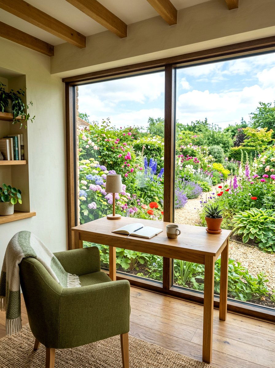 Garden view station - 30 journaling corner ideas