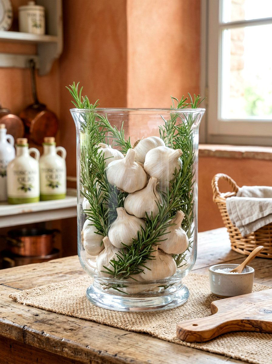 Garlic Bulb Centerpiece - 30 vegetable centerpiece ideas
