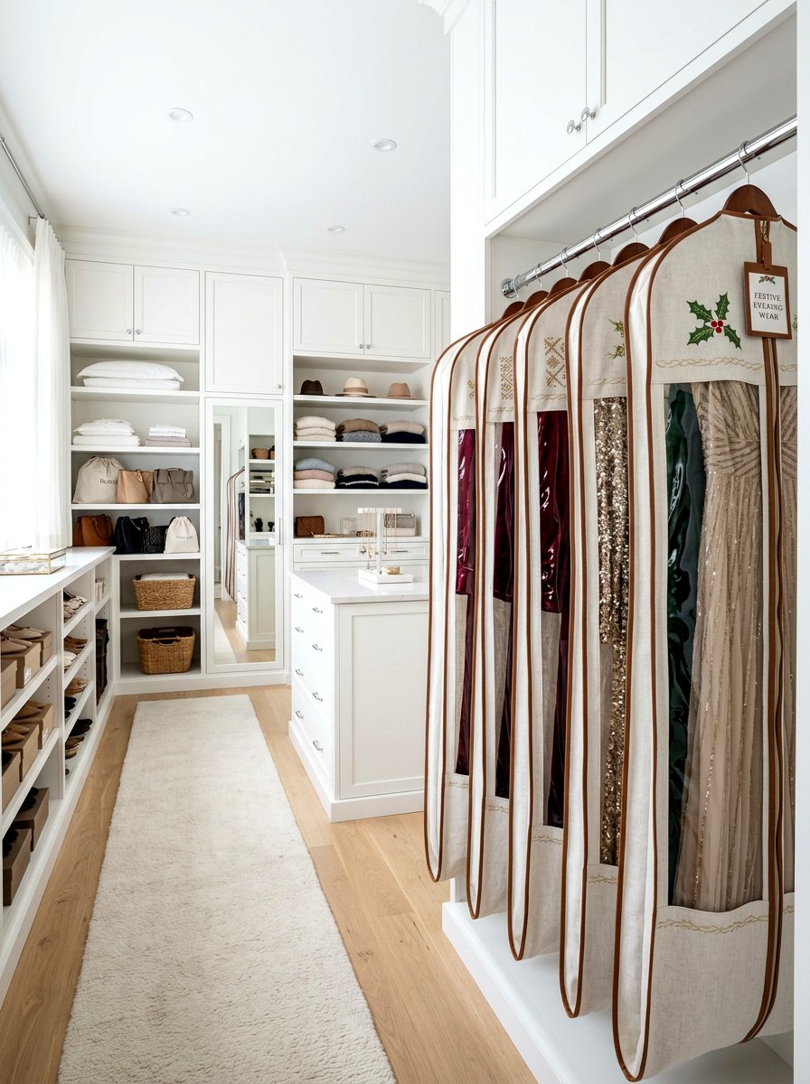 Garment bags - 30 holiday storage ideas
