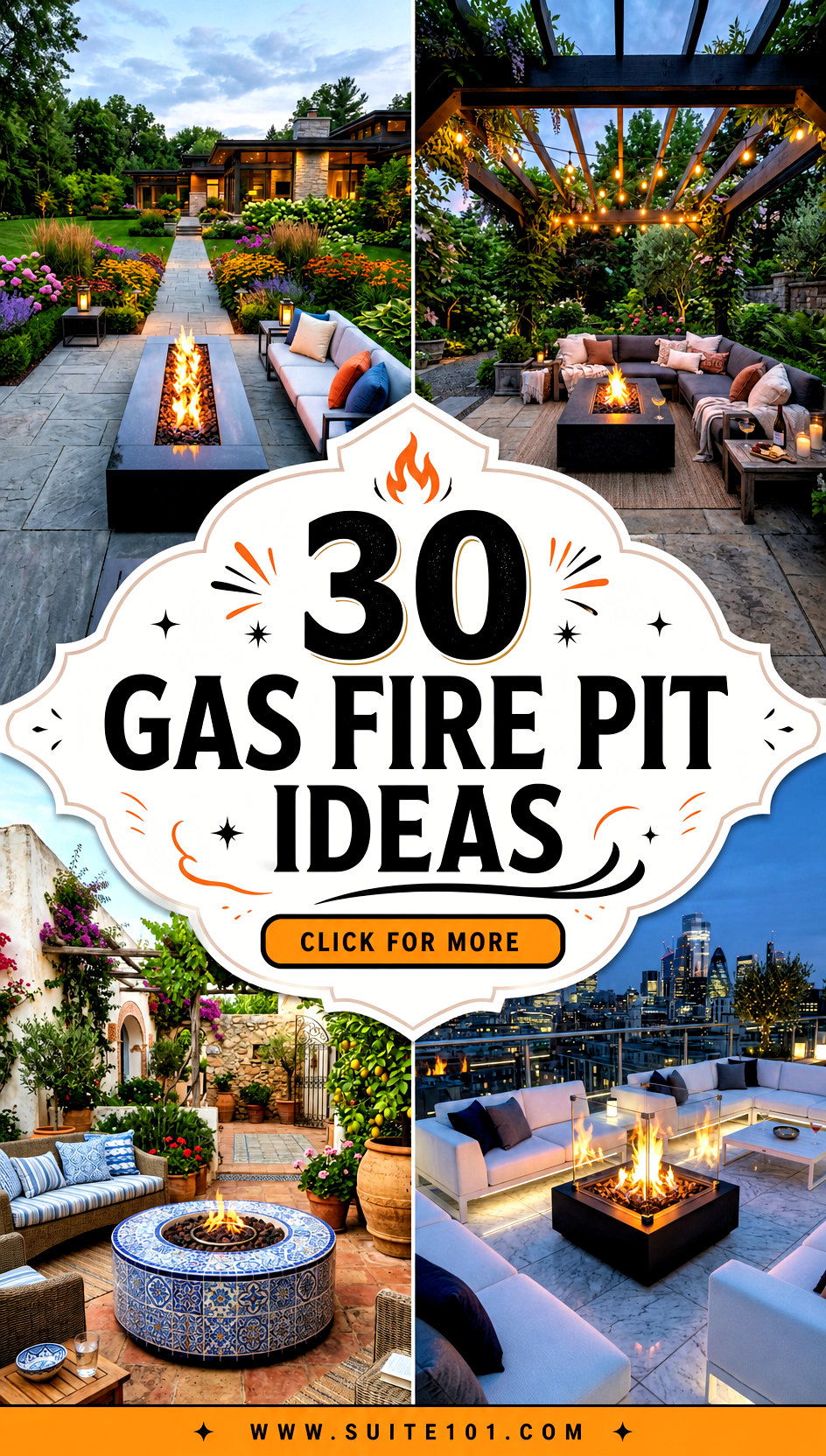 Gas Fire Pit Ideas 30 Modern Designs for Warm Nights Outside - Gas Fire Pit Ideas: 30 Modern Designs for Warm Nights Outside