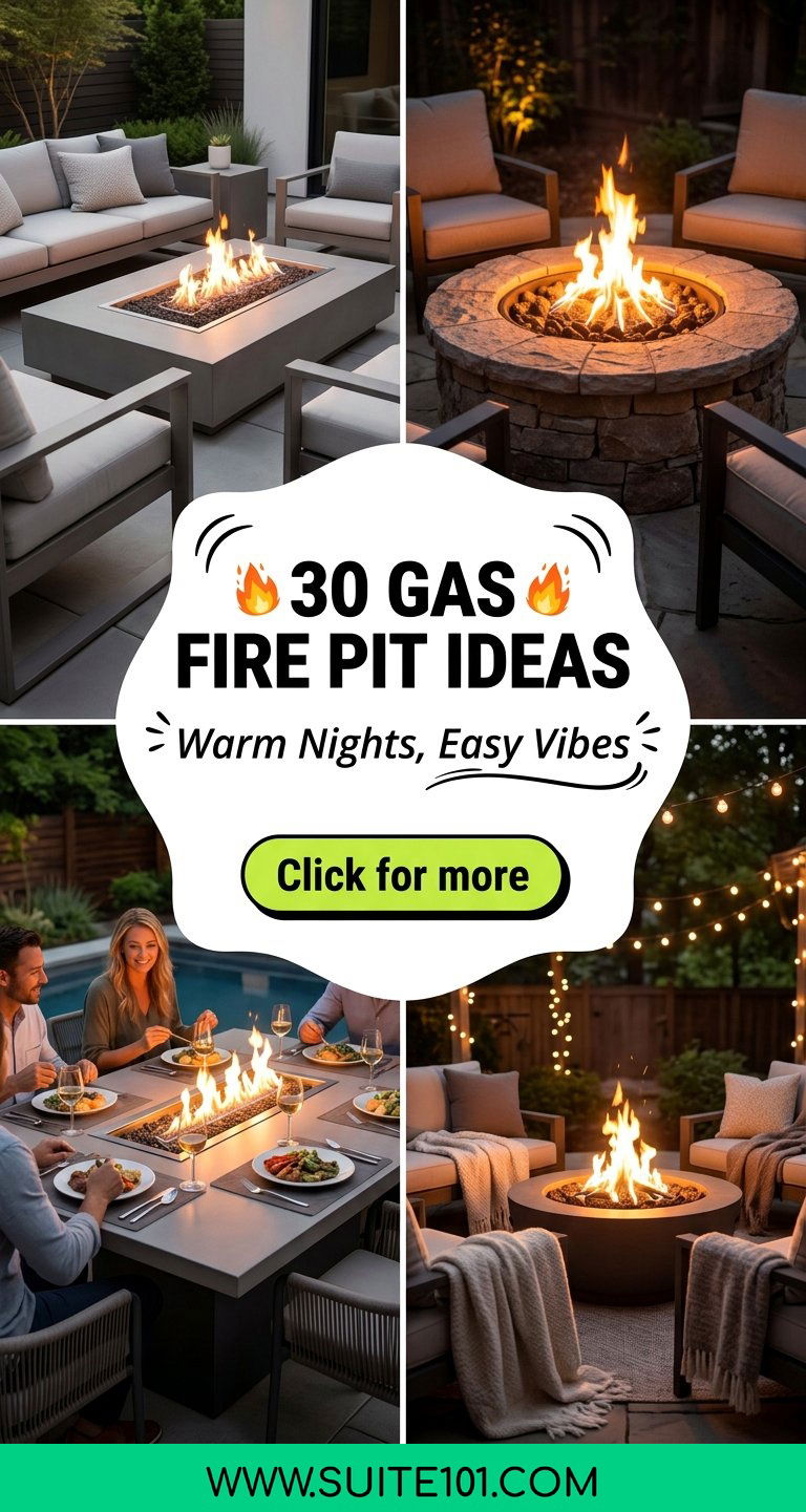 Gas Fire Pit Ideas 30 Modern Designs for Warm Nights Outside - Gas Fire Pit Ideas: 30 Modern Designs for Warm Nights Outside