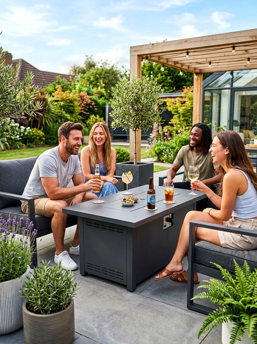 Gas Fire Pit Table With Lid - 30 fire pit table ideas